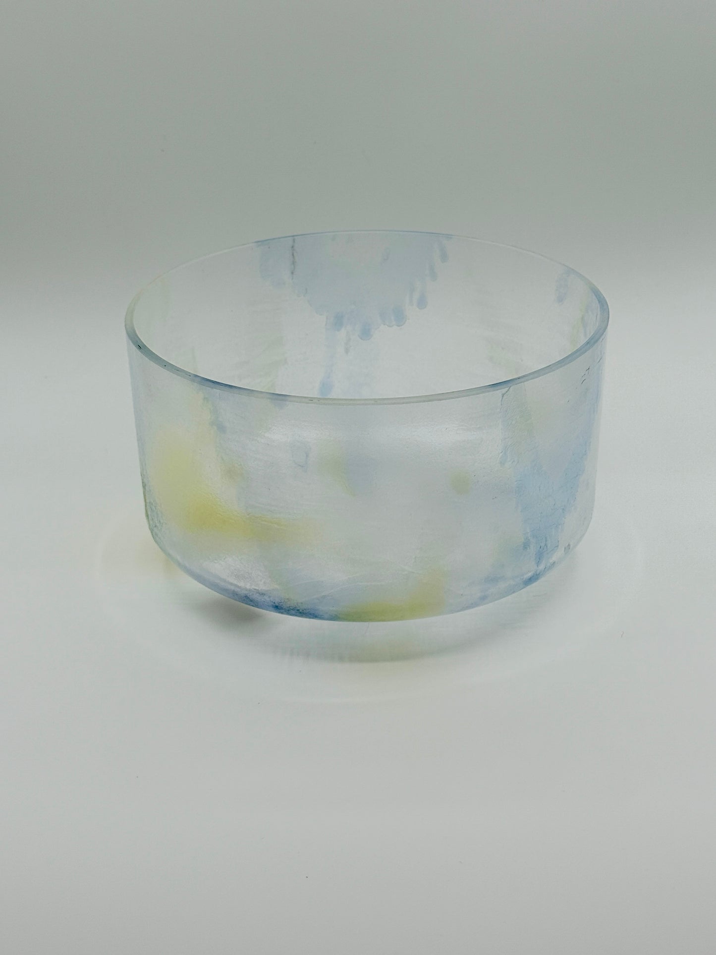 9" F#-15 Citrine Kyanite Crystal Tones Alchemy Crystal Singing Bowl
