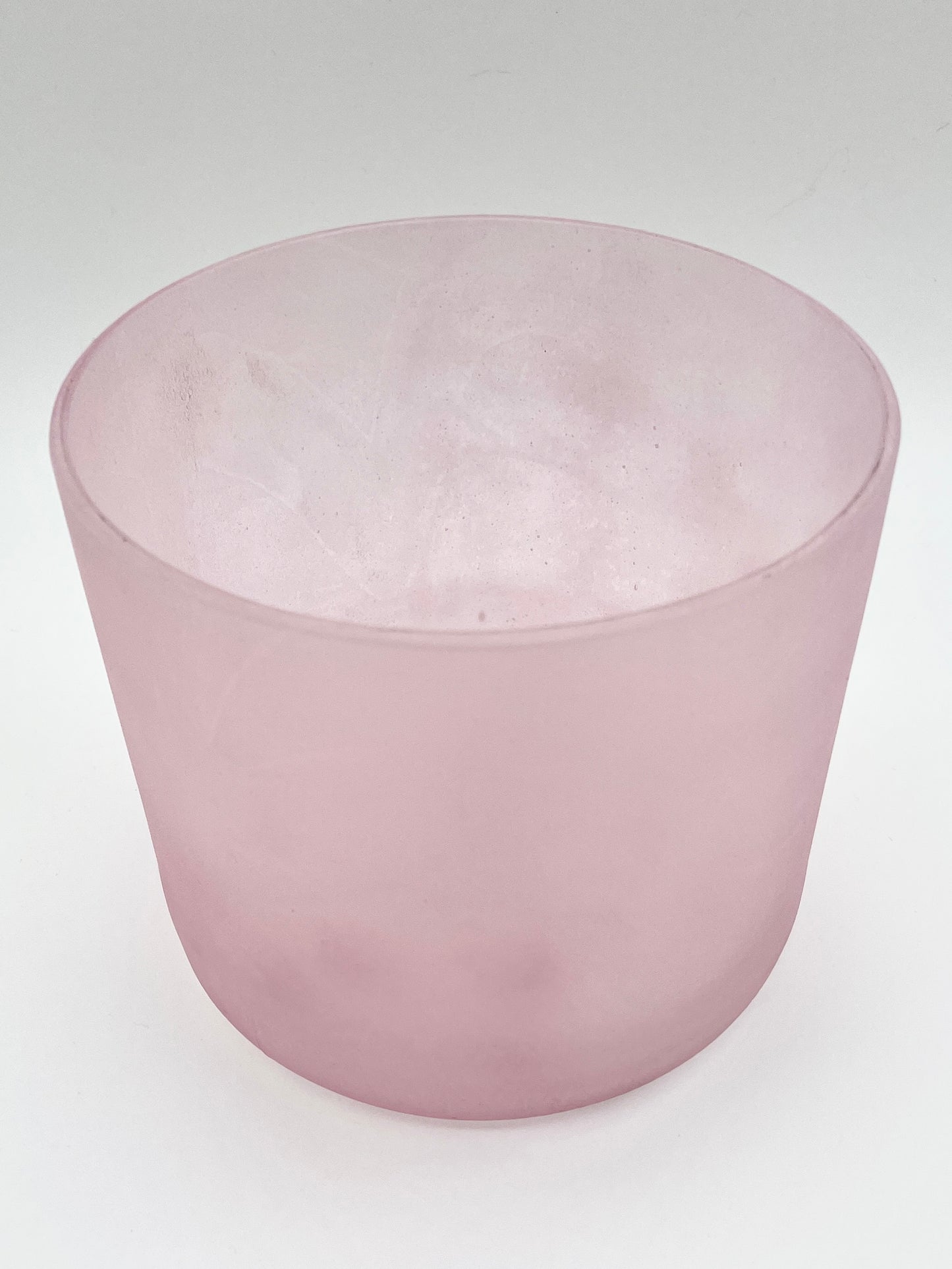 6" C-30 Advance Selenite Pink Aura Gold Crystal Tones Alchemy Crystal Singing Bowl