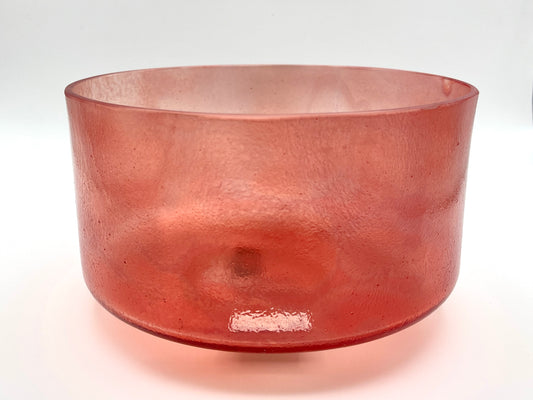 9" G-50 Rose Quartz Crystal Tones Alchemy Crystal Singing Bowl