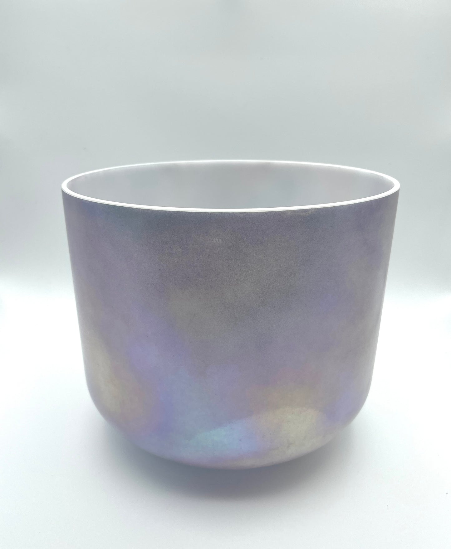 10" F#+45 Violet Ocean Gold, Platinum, Platinum (inside) Crystal Tones Alchemy Crystal Singing Bowl