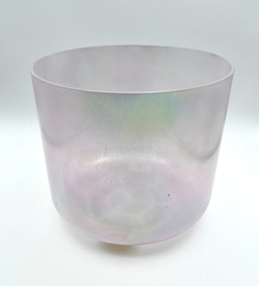 9" G#-25 Tesseract Salt, Violet Flame Aura Crystal Tones Alchemy Crystal Singing Bowl