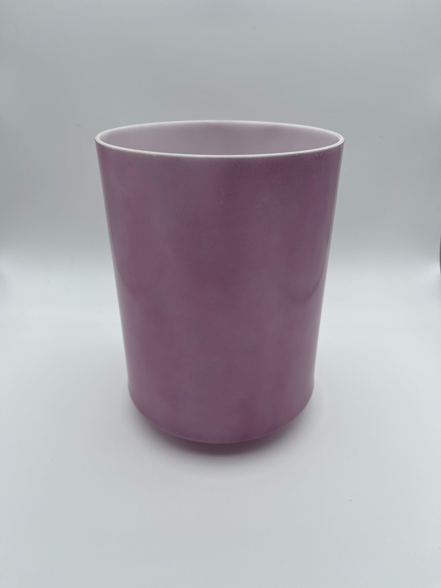 7" D#+20 Lavender Sunset Gold Tall Crystal Tones Alchemy Crystal Singing Bowl