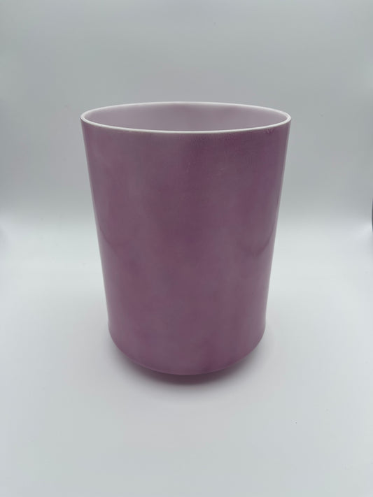 7" D#+20 Lavender Sunset Gold Tall Crystal Tones Alchemy Crystal Singing Bowl