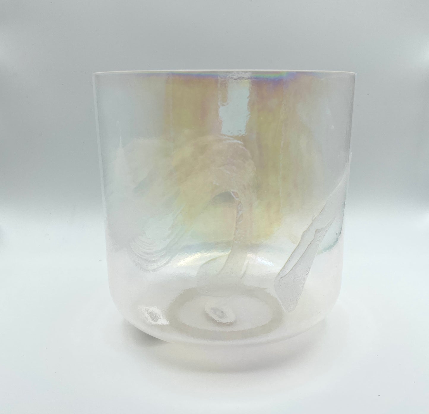 8" C#-45 Azeztulite, Platinum Crystal Tones Alchemy Crystal Singing Bowl