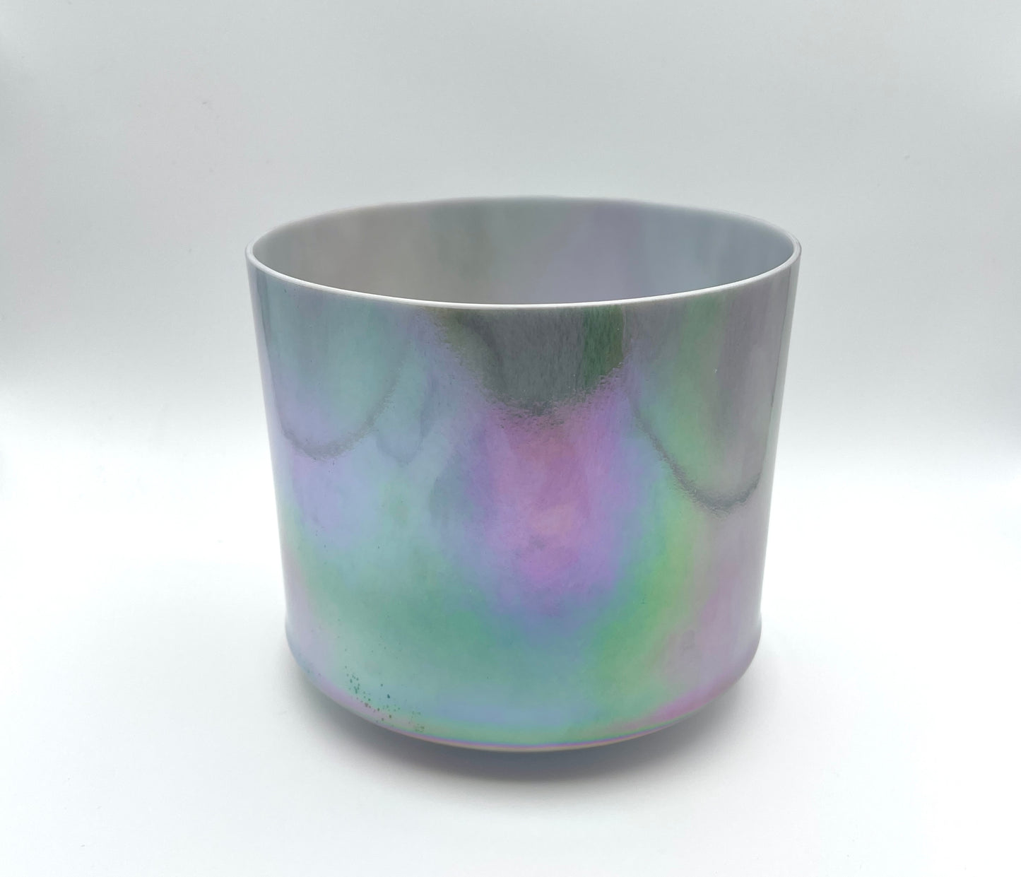 8" A#-35 Amethyst, Platinum Crystal Tones Alchemy Crystal Singing Bowl