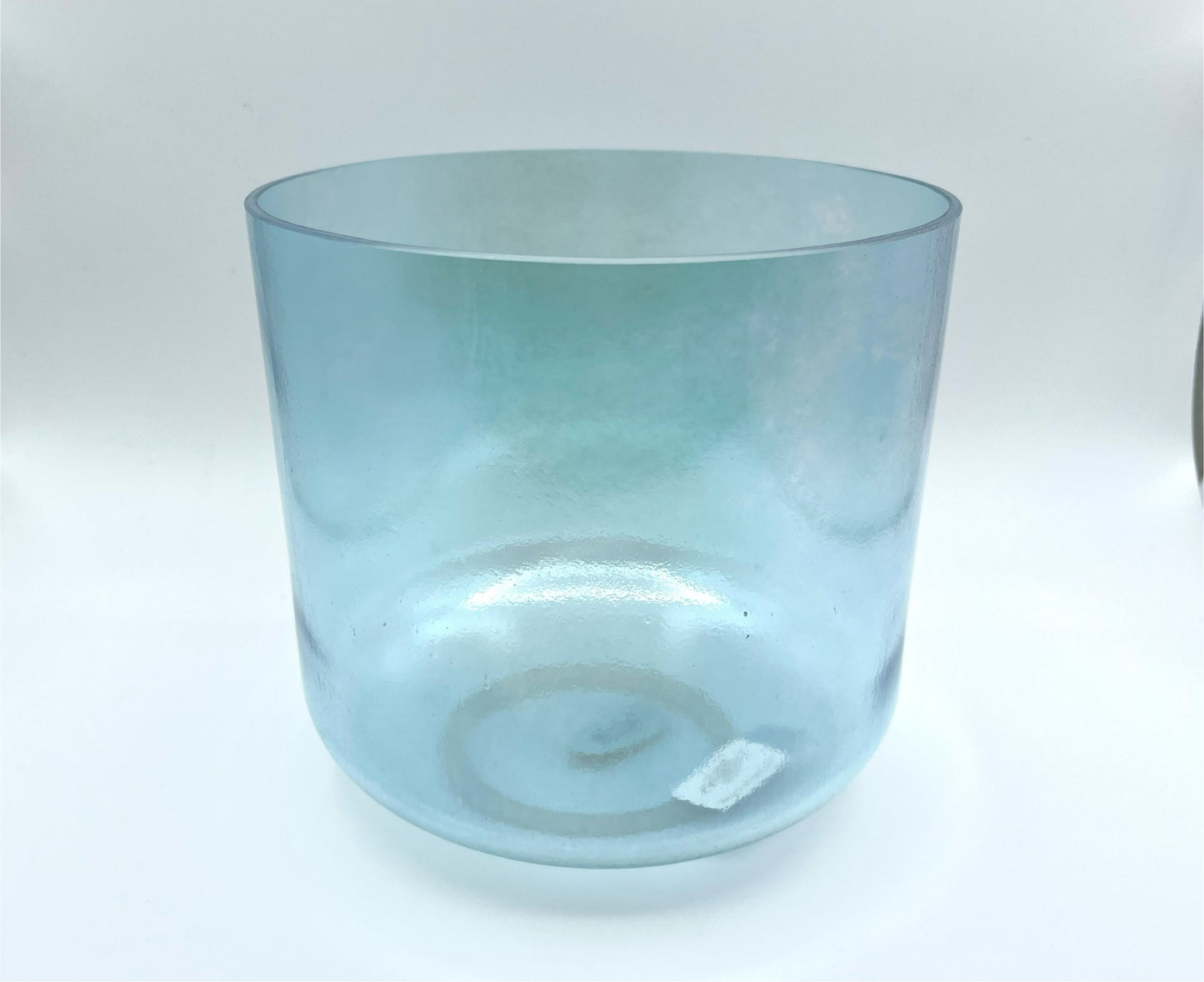 8" C#+40 Aqua Aura Gold Crystal Tones Alchemy Crystal Singing Bowl