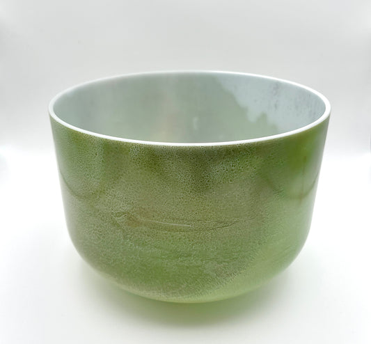 10" A#+30 Emerald Crystal Tones Alchemy Crystal Singing Bowl
