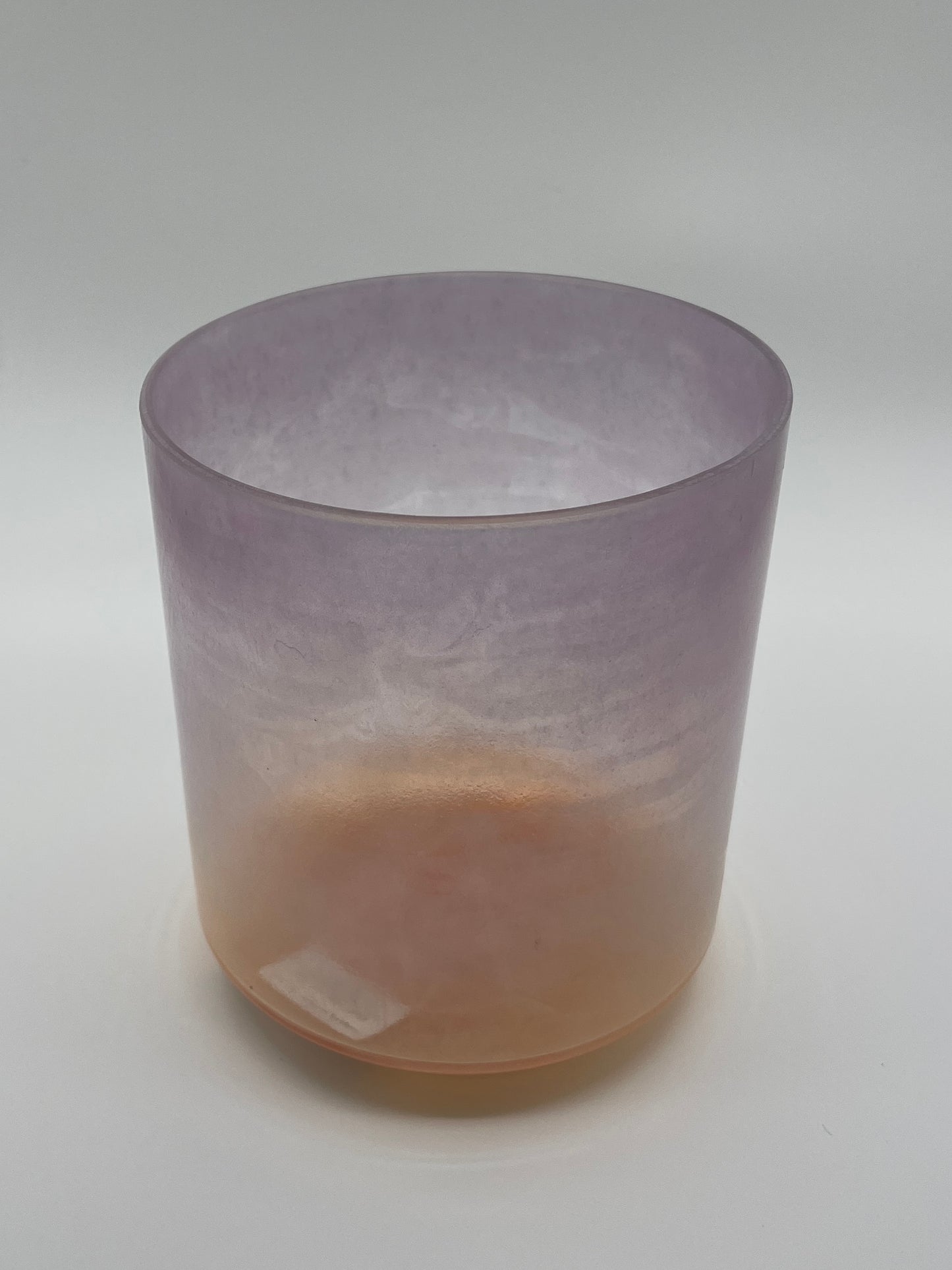 6" A-20 Great Salt Lake Salt, Grandmother (Base). Pink Aura Gold (Rim) Crystal Tones Alchemy Crystal Singing Bowl