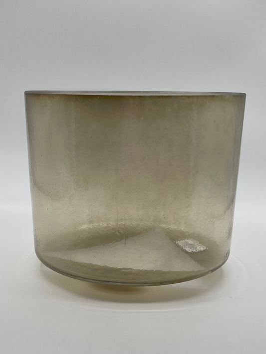 7" G-35 Apophyllite, Smokey Quartz Crystal Tones Alchemy Crystal Singing Bowl