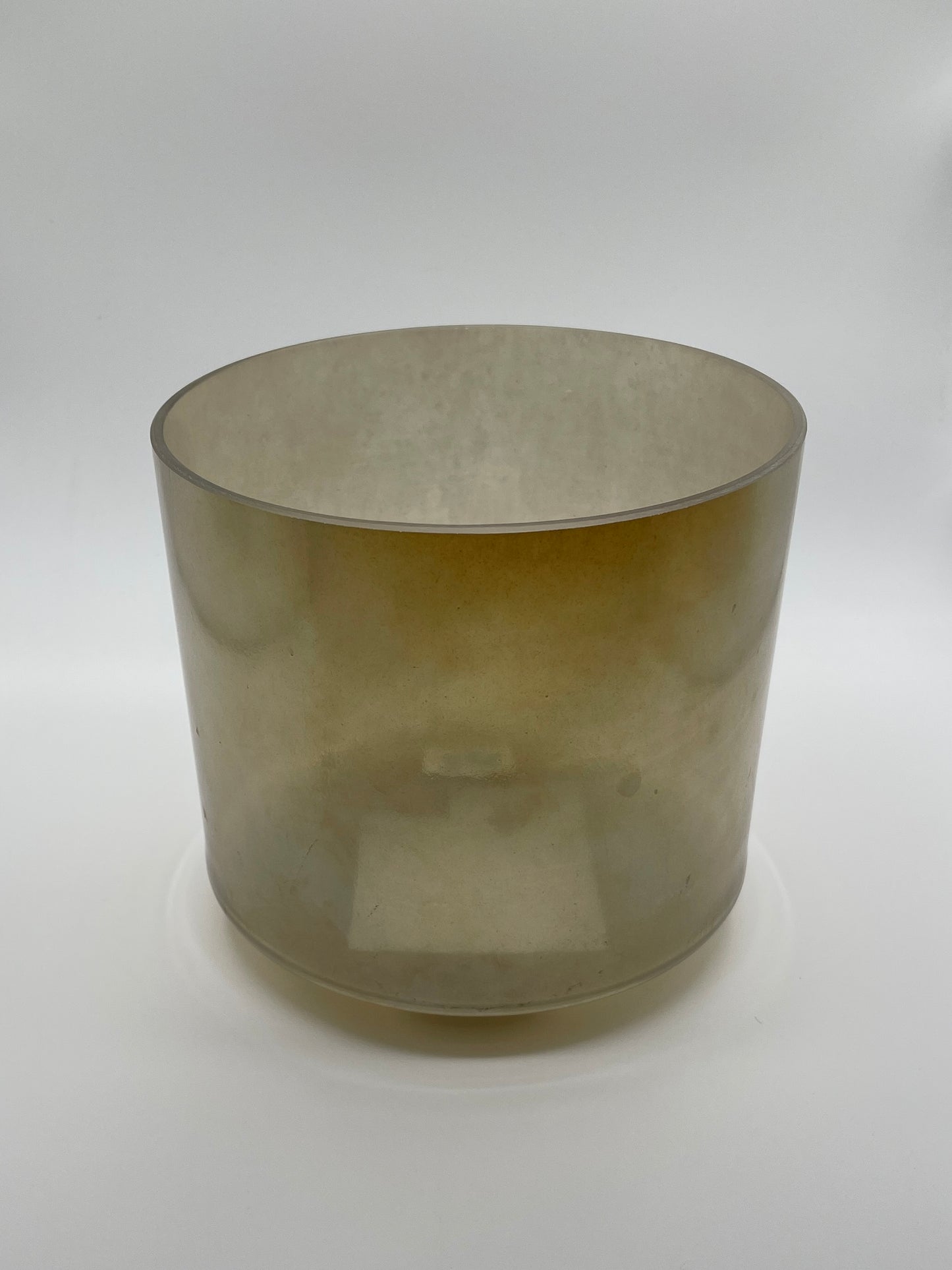 8" D#-20 Great Salt Lake Salt, Smokey Quartz Crystal Tones Alchemy Crystal Singing Bowl