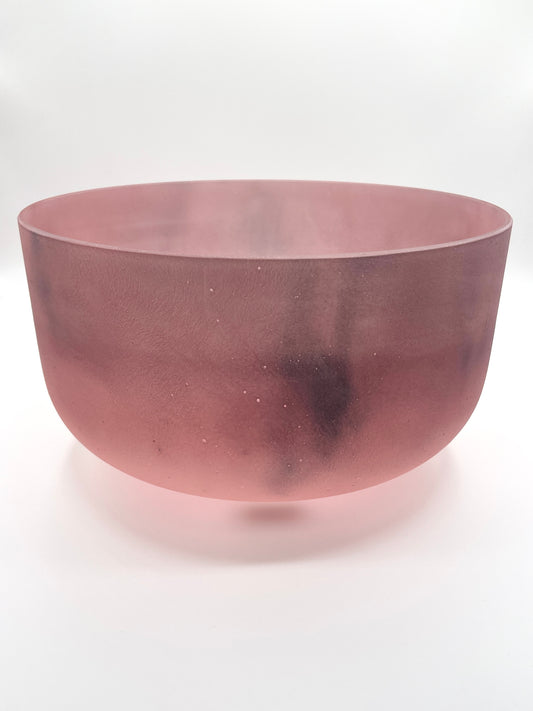 12" F#-15 Pink Himalayan Salt Crystal Tones Alchemy Crystal Singing Bowl
