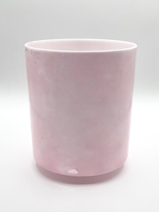 7" F#-35 Pink Ocean Gold Morph Crystal Tones Alchemy Crystal Singing Bowl