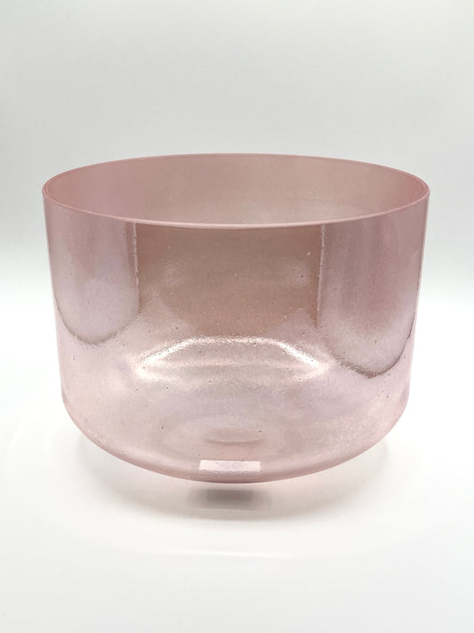 10" A0 Rose Quartz, Palladium Crystal Tones Alchemy Crystal Singing Bowl
