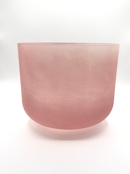 10" F-5 Pink Himalayan Salt Crystal Tones Alchemy Crystal Singing Bowl