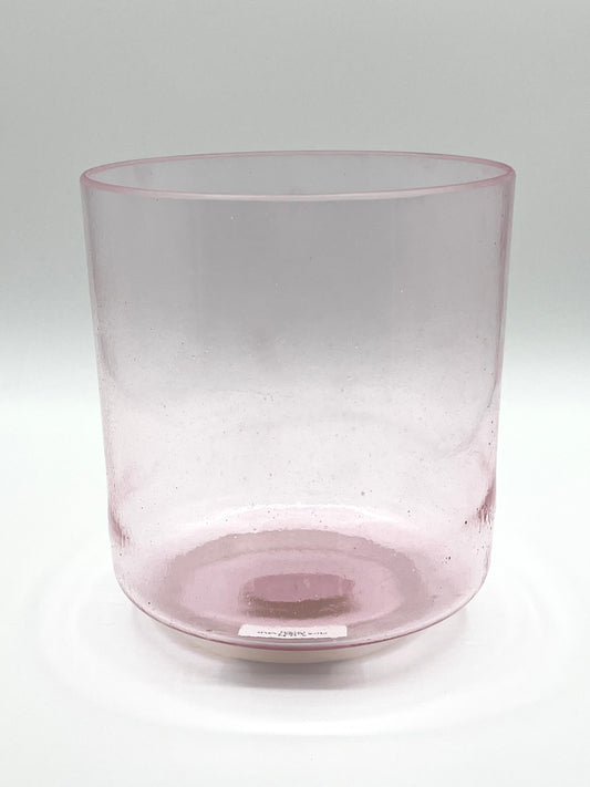 6" G-15 Pink Aura Gold Crystal Tones Alchemy Crystal Singing Bowl