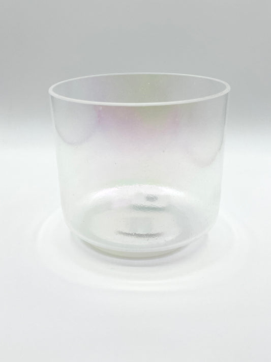 6" B-10 Platinum Crystal Tones Alchemy Crystal Singing Bowl