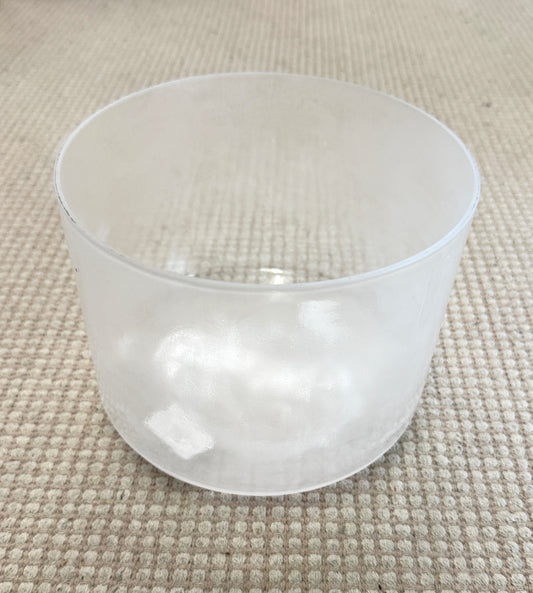 8" C#-15 Great Salt Lake Salt Crystal Tones Alchemy Crystal Singing Bowl