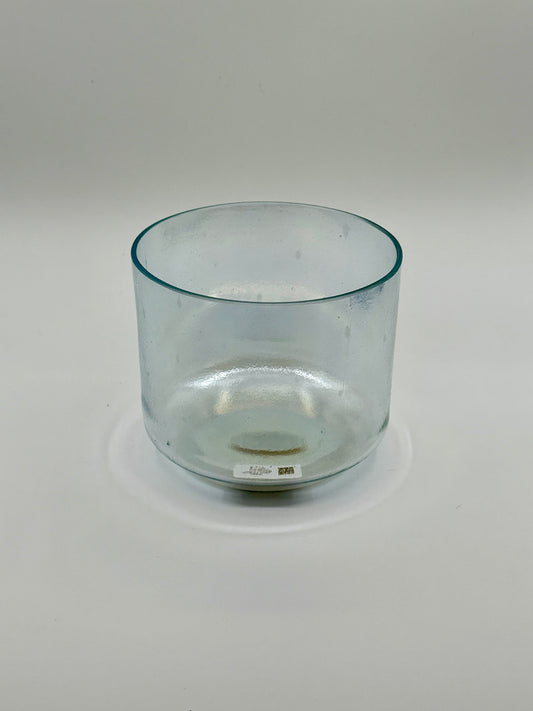 6" B-15 Aqua Aura Marine Gold Crystal Tones Alchemy Crystal Singing Bowl