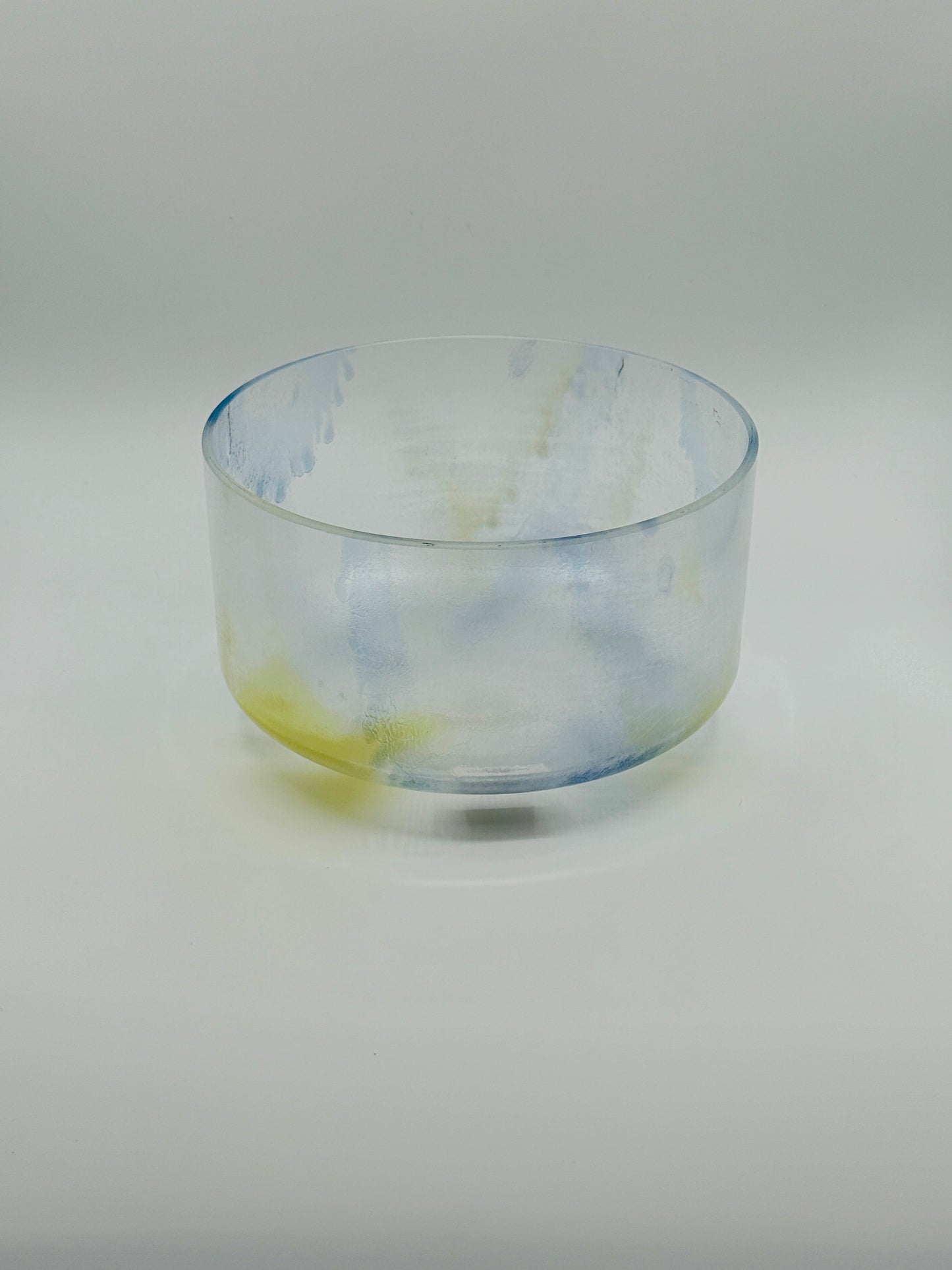 9" F#-15 Citrine Kyanite Crystal Tones Alchemy Crystal Singing Bowl