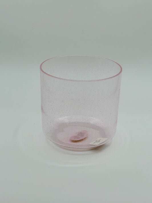 6" G#-40 Pink Aura Gold Crystal Tones Alchemy Crystal Singing Bowl