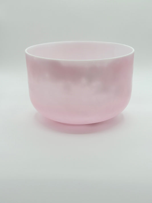 10" A#-35 Pink Ocean Gold Crystal Tones Alchemy Crystal Singing Bowl