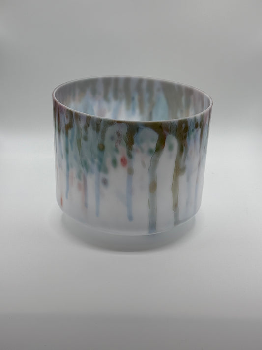 9" G#+45 Abalone Crystal Tones Alchemy Crystal Singing Bowl