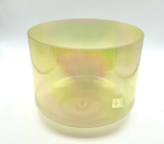 9" A#-10 Citrine, Platinum Crystal Tones Alchemy Crystal Singing Bowl