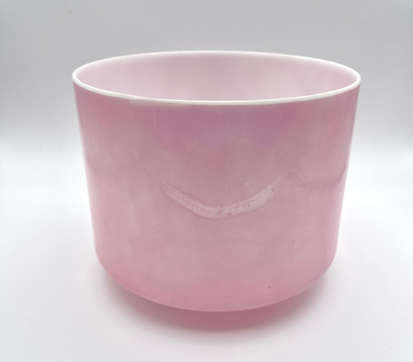 9" C-40 Pink Ocean Gold Morph Crystal Tones Alchemy Crystal Singing Bowl