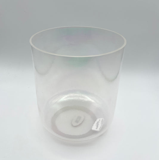 7" F#-40 Platinum Crystal Tones Alchemy Crystal Singing Bowl