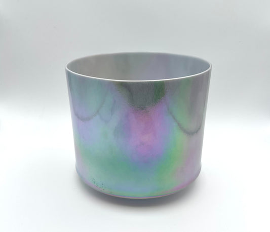 8" A#-35 Amethyst, Platinum Crystal Tones Alchemy Crystal Singing Bowl