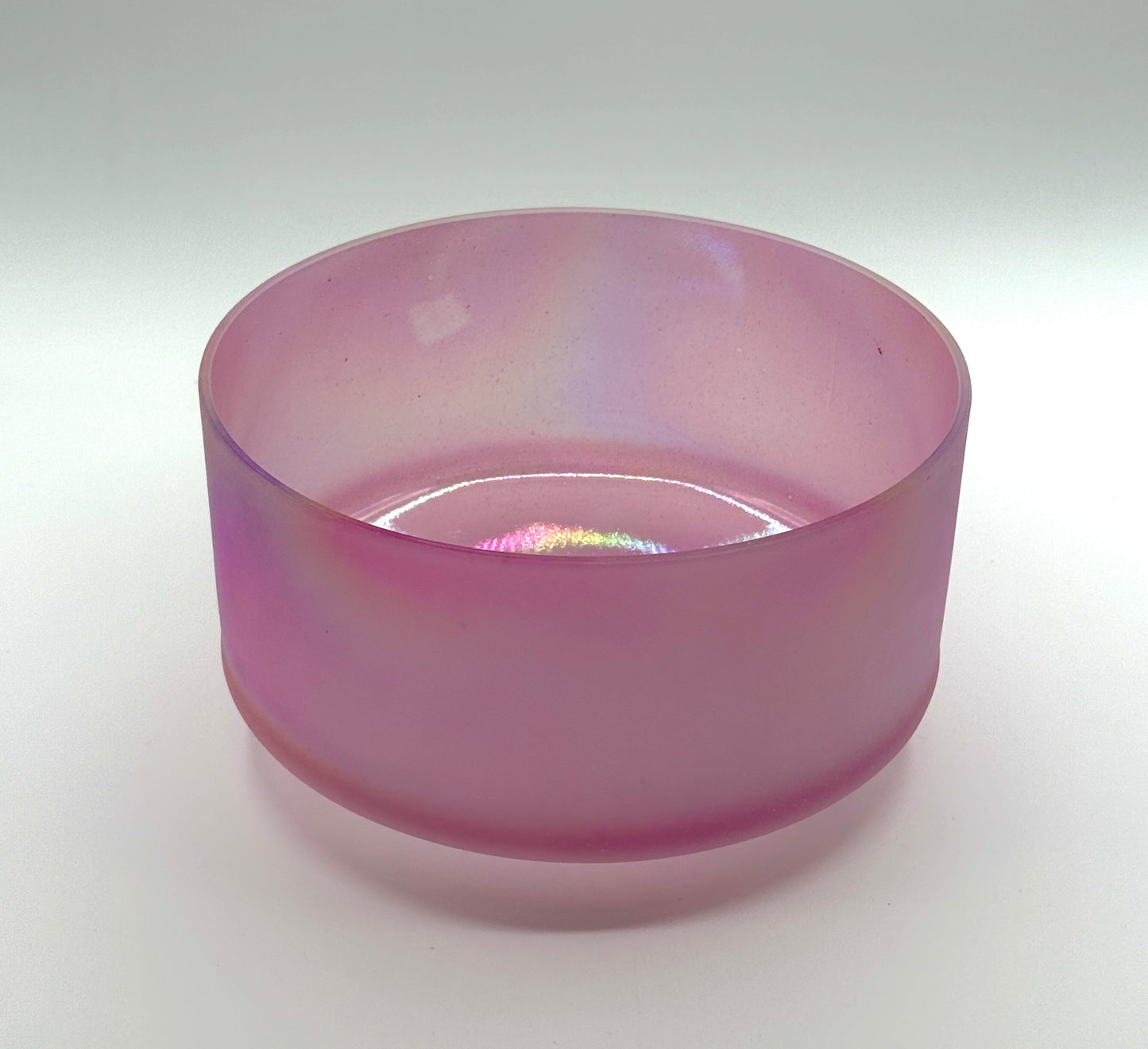 9" F-40 Selenite, Violet Flame Aura Crystal Tones Alchemy Crystal Singing Bowl