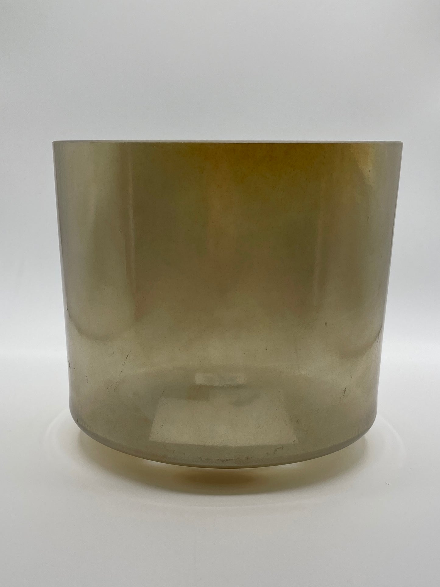 8" D# -20 Great Salt Lake Salt, Smokey Quartz Crystal Tones Alchemy Crystal Singing Bowl