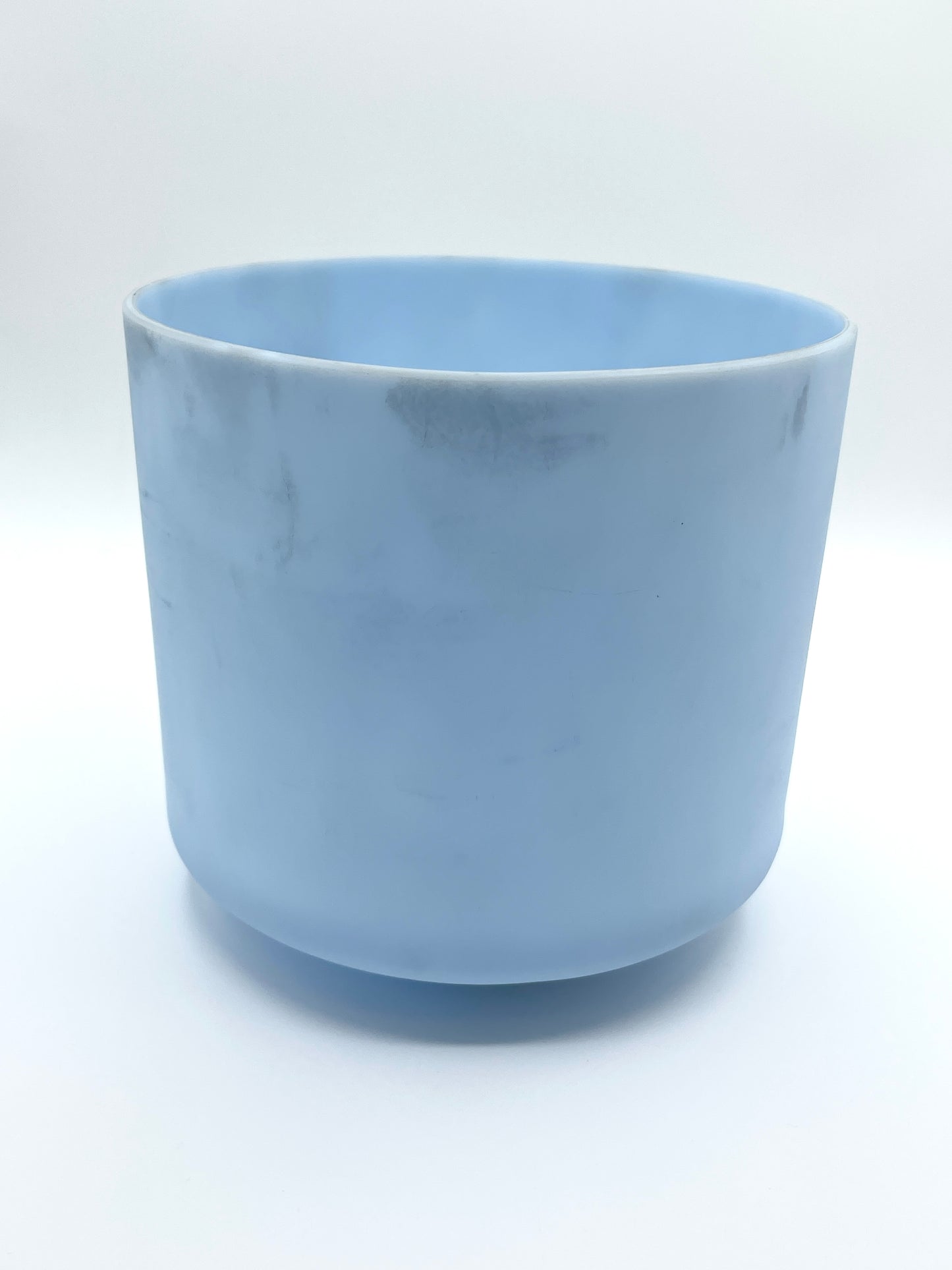 8" D-40 Egyptian Blue Morph, Frosted Crystal Tones Alchemy Crystal Singing Bowl