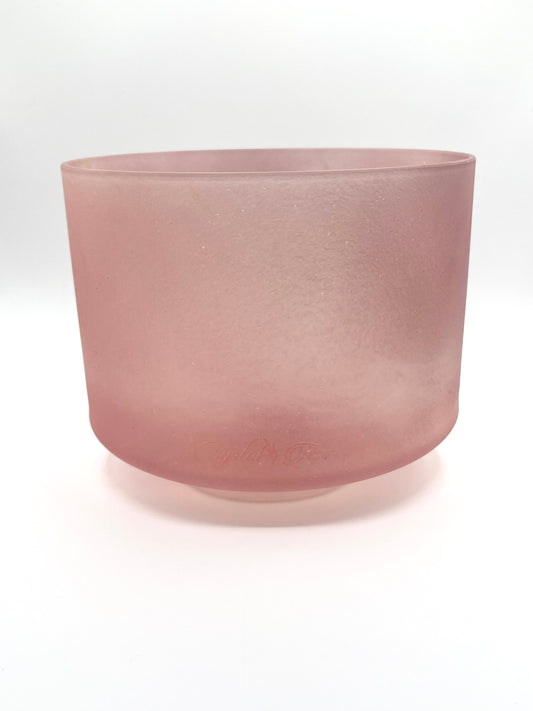 9" C0 Pink Himalayan Salt Crystal Tones Alchemy Crystal Singing Bowl