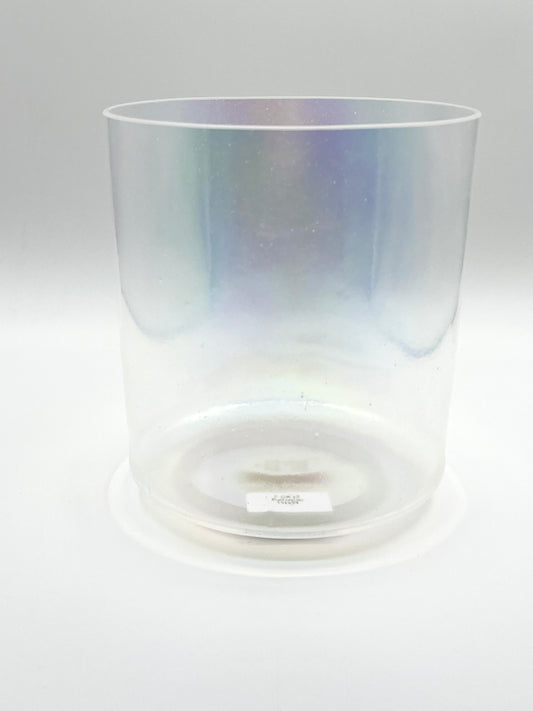 7" D#-10 Platinum Crystal Tones Alchemy Crystal Singing Bowl